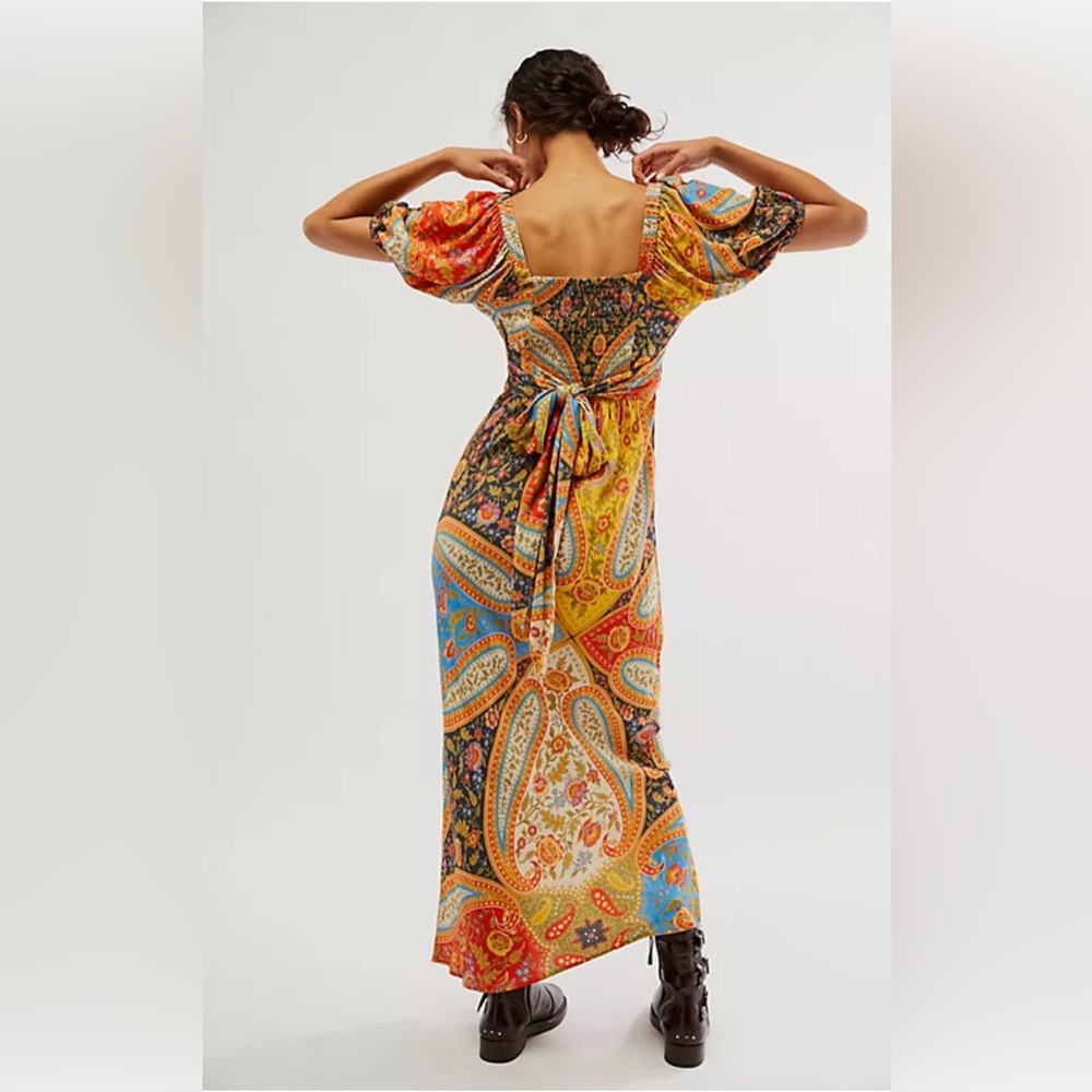 NWT Spell Belladonna Sweetheart Maxi Dress Size Medium Kaleidoscope UFT/S - Picture 14 of 16